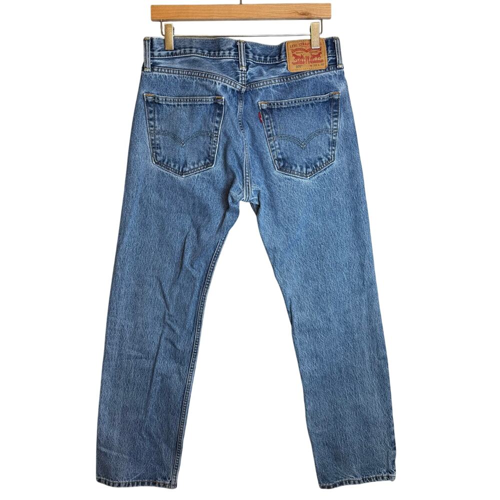 Levi’s 505 Jeans Mens 32X32 Straight Leg 100% Cotton Ridged Denim Work Western